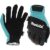 Makita Open Cuff Working Gloves Black / Blue M Pack of 1