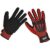 Sealey Cut and Impact Resistant Work Gloves Black / Red XL Pack of 1
