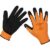 Sealey Worksafe Foam Latex Grip Gloves Black / Orange L Pack of 1