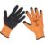 Sealey Worksafe Foam Latex Grip Gloves Black / Orange XL Pack of 1