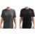 Stanley Mens T Shirt Twin Pack of 2 Grey / Black 2XL