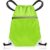 Drawstring Gym Bag from Waterproof Recycled Polyester – Rucksack for Sport, PE, Swim, Beach, Yoga, Travel (Neon Green)