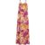 Ida Spaghetti Strap Botanical Print Maxi Dress In Multi