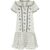 Jemilla Split Neck Jacquard Mini Dress In Cream