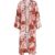 Amelia Edge To Edge Embellished Kimono In Rust Multi