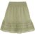Skye Tiered Hem Embroidered Mini Skirt In Light Green