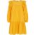Citra Full Sleeves Ruffle Mini Dress In Yellow