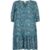 Grace Tiered Hem Floral Printed Mini Dress In Teal Multi