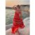 Feifei Ruffle Tiered Floral Printed Maxi Dress In Orange