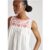 Alma Sleeveless Embroidered Blouse In White