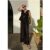 Laya Wide Leg Cutwork Trouser In Black