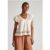 Mariana Flutter Sleeve Embroidered Blouse In Cream