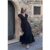 Jacinta Open Back Embroidered Maxi Dress In Black