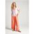 Paulina Wide Leg Trouser In Orange