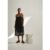 Theodora Spaghetti Strap Embroidered Midi Dress In Black