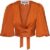 Jacinta Burnt Orange Puff Sleeve Wrap Top