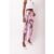 Lupe Pale Pink Metallic Trousers
