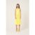 Serena Yellow Halter-neck Satin Midi Dress