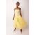 Alexa Yellow Puffball Dress