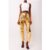 Lupe Gold Textured Metallic Trousers