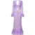 Alessandra Purple Sheer Sequin Dress