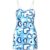 Hart Blue Print Sequin Dress