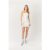 Athena White Lace Up Strapless Bodycon Dress