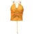 Daisy Orange Crochet Halter Neck Top
