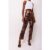 Lupe Mocha Metallic Trousers