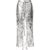 Y2K Silver Metallic Cargo Trousers