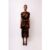 Lisbon Rhinestone Embellished Abstract Mesh Midi Dress