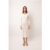 Bali Cream Cut-Out Knit Midi Dress