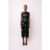 Porto Rhinestone Embellished Abstract Mesh Midi Dress
