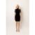 Mila Black Embellished High-Neck Mini Dress