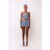 Theo Denim Bandeau Sequin Top