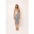 Sadie Metallic Denim Midi Dress