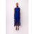 Roma Blue Ruffle Chiffon Midi Dress