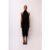 Calla Black Slim Fit Midi Dress