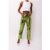 Lupe Khaki Metallic Trousers