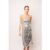 Farley Silver Disc Sequin Midi Dress