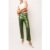 Lupe Green Denim Foil Coated Trousers
