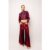 Halle Red Foil Coated Denim Jacket