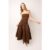 Alexa Chocolate Brown Puffball Dress
