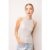Lulu Silver Metallic Racer Top