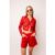 Sunnie Red Floral Blouse