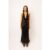 Rio Black Halter-neck Embellished Maxi Dress