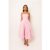Polly Pink Stripe Puffball Dress