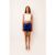 Oceane Cobalt Blue Disc Mini Skirt