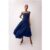 Alexa Navy Blue Puffball Dress