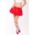 Claudia Red Satin Ultra Mini Puffball Skirt